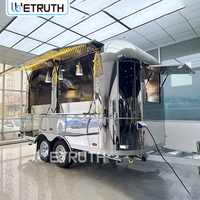 Camion de restauration rapide Wetruth avec cuisine entièrement équipée, café, barbecue, kiosque alimentaire, remorque de nourriture de rue mobile