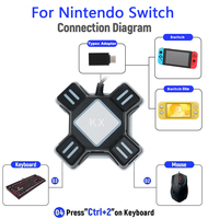 Adaptateur clavier et souris KX, contrôleur, convertisseur, adaptateur pour Switch / PS4 / XBOX / PS3 / XSX, adaptateur clavier avec câble USB