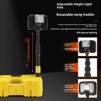 Système d'éclairage LED portable à piles au lithium rechargeables, indice de protection IP20, garantie 5 ans, angle de faisceau de 360°, lampe de travail