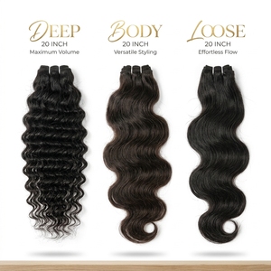 Extensiones de Cabello Humano Virgen Vietnamita Rizado para Trenzas de Ganchillo, Suaves e Invisibles, con Doble Trama a Máquina, Paquetes de Cabello Virgen - Product Image 2