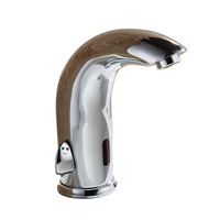Robinet de lavabo de salle de bain moderne à infrarouge électrique, monocommande, monotrou, économie d'eau, chaud et froid, avec bec orientable