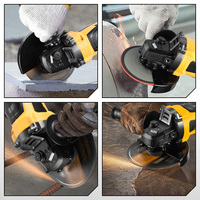 Meuleuse d'angle sans fil sans balais 125 mm 18 V 12000 tr/min 3 vitesses variables interrupteur à gâchette M14 qualité DIY et industrielle 1500 W