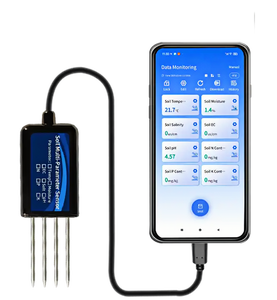 Misuratore sensore di sensori del suolo agricolo per l'impianto di Base <span class=keywords><strong>Tester</strong></span> di umidità della temperatura del suolo portatile e velocità di salinità - Product Image 1
