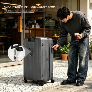 <span class=keywords><strong>Valise</strong></span> rigide à 4 roues pour ordinateur portable, avec serrure TSA, design extensible, poignée souple, durable, écologique, élégante et classique - Product Image 3