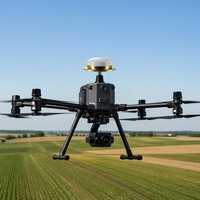 Antena GPS GNSS RTK Presisi Tinggi untuk UAV, Konektor TNC, Penentuan Posisi Tingkat Sentimeter untuk Pertanian CT HT-7091Y ABS