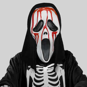 Máscara de Monja Demonio de Látex para Adultos, Disfraz de Halloween, con Capucha, para Fiestas - Product Image 4