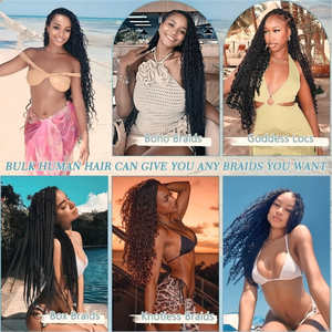 <span class=keywords><strong>Capelli</strong></span> Umani Boho Ricci all'Ingrosso per Trecce, Senza Nodi, Senza Trama, Onda Profonda, <span class=keywords><strong>Capelli</strong></span> Grezzi Cambogiani per Extension - Product Image 6