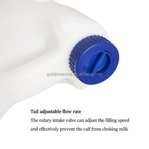 YYC Alimentador de fluidos orales para ganado, alimentador de calostro para terneros, alimentador de medicina para ordeño de ovejas y vacas de plástico de acero inoxidable 4L - Product Image 4