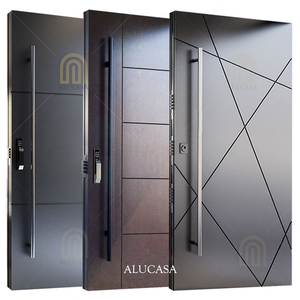 Alucasa Modern Design New <strong>Style</strong> Entrance Pivot Front Aluminum <strong>Door</strong> Luxury Villa Modern Glass <strong>Door</strong> for Houses - Product Image 5