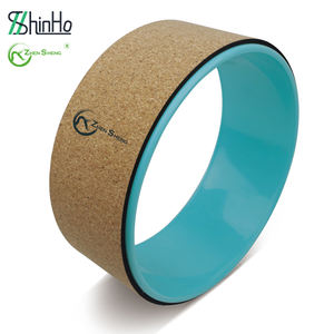 Rueda de Yoga de Corcho para Ejercicios de Fitness, Rueda de Pilates de Madera para Estiramiento, Venta al por Mayor de Fábrica Zhensheng - Product Image 1