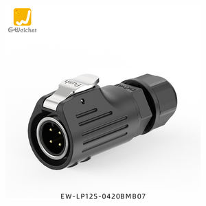 E-Weichat电源IP67 <span class=keywords><strong>2</strong></span> <span class=keywords><strong>3</strong></span> 4 5 6 7 8针工业电连接器LP12 M12防水航空工业电源连接器 - Product Image 4