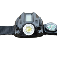Lampe torche LED rechargeable USB XPE 120LM puissante pour montre de poignet, étanche avec boucle métallique, idéale pour le camping et la randonnée