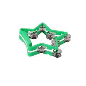 Trẻ em Tambourine Bộ gõ chuông vòng 6 inch Nhựa chuông Vòng tay lắc Tambourine pentagram - Product Image 3