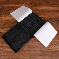 Boîte à chocolats en papier vide pour le Nouvel An, boîte à truffes carrée à 9 compartiments, pour la maison ou le bureau