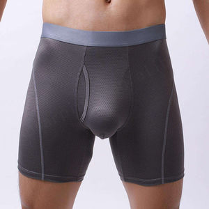 Venta caliente de fábrica 95% nylon 5% spandex ropa interior masculina Calzoncillos Bóxer largos para hombres Calzoncillos Bóxer largos suaves personalizados para hombres - Product Image 1