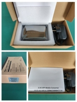 2,5G Glasfaser-zu-Ethernet-Medienkonverter SC RJ45 Anschluss, 2,5G Transceiver Kompatibel mit Standard SC/PC Glasfaser-Patchkabel