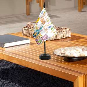 Drapeau à thème de Pâques 14x21cm avec base pour la décoration de table ou de bureau Impression numérique - Product Image 4