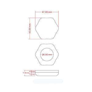 Hexagonal Transparent Eyeshadow Box Single Color <b>Plastic</b> Cosmetic <b>Packaging</b> Pressed Powder Makeup Organizer - Product Image 4