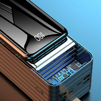 80000 mah 2024 Portabilité 80000 mAh Smart Mobile Power Bank 50000mAh 60000mAh 80000 mAh Capacité Personnalisée