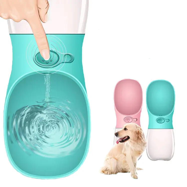 Distributeur d'eau portable pour chiens et chats, abreuvoir pour animaux domestiques, en plastique, bouteille pour les voyages, l'extérieur, vente en gros, ml