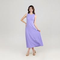 Abaya musulmane unie, mode islamique, abaya modeste sans manches, abaya musulmane unie pour fille, robe intérieure