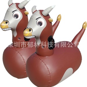 Caballo inflable de unicornio para niños, juguete de vinilo para montar, equipo de juego al aire libre, edad de 5 a 7 años, unisex - Product Image 5