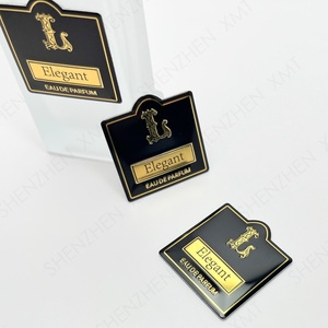 Autocollants personnalisés brillants, résistants à l'huile, durables, série de bâtiments emblématiques, design de motifs, logo en aluminium pour flacons de parfum et de rouge à lèvres - Product Image 3