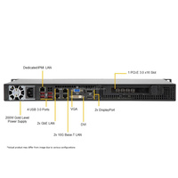 Serveur Edge Supermicro SYS-110C-FHN4T 1U à profondeur réduite, compatible avec les processeurs Intel Xeon W-1200 ou Core de 10e génération, avec double 10GbE