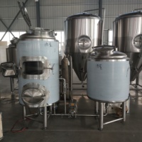 Petite machine à fabriquer de la bière, brasserie de 100L, fermentation en acier inoxydable
