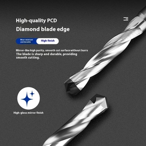 PCD thẳng Shank Twist khoan <span class=keywords><strong>bit</strong></span> cho phi tiêu chuẩn Kim Cương Graphite Carbon vonfram thép carbon sợi gốm khoan - Product Image 1