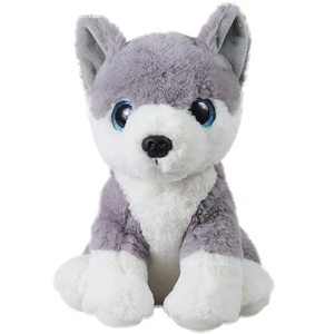 Juguetes de Peluche de Perro <span class=keywords><strong>Husky</strong></span> Pequeño y Suave, Personalizados al por Mayor, con Forro de Malla y Relleno de Algodón PP - Product Image 1