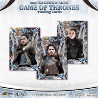Kakawow AURA Jeu de cartes à collectionner officiel Game of Thrones, ensemble de cartes à échanger sous licence, nouveau