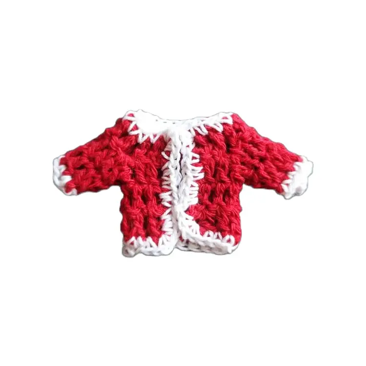 Crochet giáng sinh Santa quần áo Crochet bé quà tặng cho Giáng sinh thẻ thiệp chúc mừng sinh nhật thẻ lời chúc đám cưới bưu thiếp