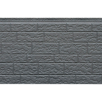 Panneau sandwich en mousse EPS isolée de 50 mm, panneaux muraux Decovirate, revêtement en acier métallique pour les murs extérieurs des maisons et des hôtels, ignifuge