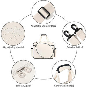 Bolsa de Tenis/Pádel/Pickleball Personalizada con Logotipo, Ecológica, de Tela, Tipo Sling, para Raqueta, Bolsa de Transporte de Lona, Bolsa de Viaje para Pickleball - Product Image 6