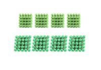 Bouchon mural en plastique vert pour vis de calibre 10-12 vert 7x25mm 7x35mm 7x50mm vert 8mm bouchon mural en plastique