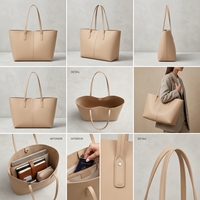 Sac fourre-tout grande capacité pour femme, sac à bandoulière minimaliste, logo personnalisé pour les trajets quotidiens
