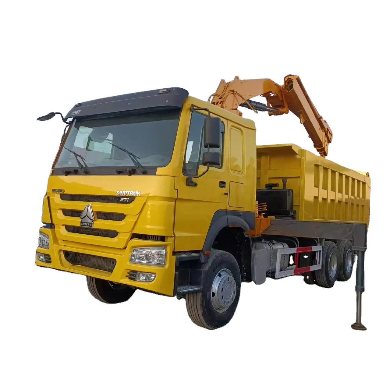 Ekspor Spot Howo pemasangan truk dengan lengan lurus lengan lipat 10-16 ton