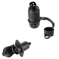 Connecteur de remorque 3 broches 3Pin connecteur de remorque 12V 3Way adaptateur de remorque 12v pour Caravan Boat Bicycle Carrier