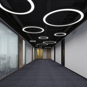 Lustres circulaires ronds, lampes suspendues LED, luminaires pour bureau, salle de conférence, café, bar, centre commercial, décoration - Product Image 2