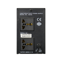 Sistema de Alimentación Ininterrumpida (UPS) de 600VA 220VAC con Batería de Respaldo y Pantalla LED para Computadora, Router y Módem