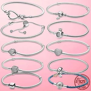 <span class=keywords><strong>Bracciale</strong></span> da Donna in Argento Sterling 925 a Forma di Cuore con Diamanti Stile Classico Pandora Gioielli Fai-da-Te in <span class=keywords><strong>Oro</strong></span> <span class=keywords><strong>Rosa</strong></span> - Product Image 1