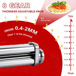 Máquina para Hacer Pasta de Acero Inoxidable, Procesador de Alimentos, Rodillo para Pasta, Cortador de <span class=keywords><strong>Fettucine</strong></span>, Accesorio de Cocina - Product Image 4