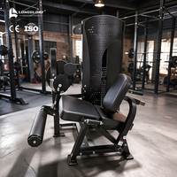 Appareil de musculation professionnel à charges guidées, combiné pour soulevé de cuisse assis et extension de jambe, pour l'entraînement des quadriceps