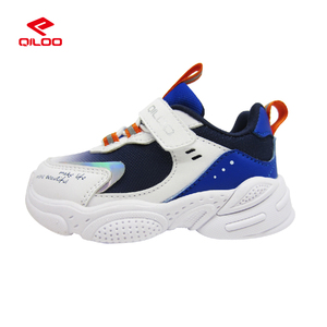 QILOO 2025, zapatillas de deporte de cuero personalizadas para niños pequeños, zapatillas de correr suaves y transpirables para <span class=keywords><strong>bebés</strong></span>, niñas y niños, Material de plantilla de goma - Product Image 3