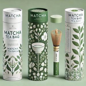 Conteneur à thé en feuilles détachées jetable personnalisé, emballage de thé aux herbes personnalisé, boîte de thé matcha, boîte de thé en tube, boîte à cadeaux, boîte à vin - Product Image 3