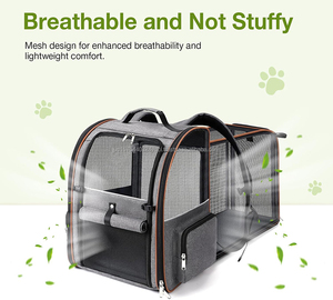 Dog Cat Backpack <b>Carrier</b> Expandable Pet <b>Carrier</b> Backpack for Small Medium Dogs Cats Foldable <b>Puppy</b> <b>Carrier</b> for Travel Hiking - Product Image 3