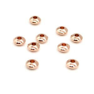 Anno Jewelry Stainless Steel Beads 6mm Round <b>Spacer</b> Beads For DIY Jewelry Making Accessories Gold Silver Rose Gold Color - Product Image 4