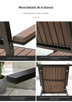 Ensemble de meubles de jardin en plastique brun ovale résistant aux intempéries, best-seller, pour terrasse, patio, salle à manger, table et chaises