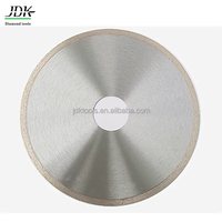 Lame de scie diamantée segmentée silencieuse et continue JDK pour marbre, porcelaine, céramique, scie à pont, coupe humide, 4-14 pouces